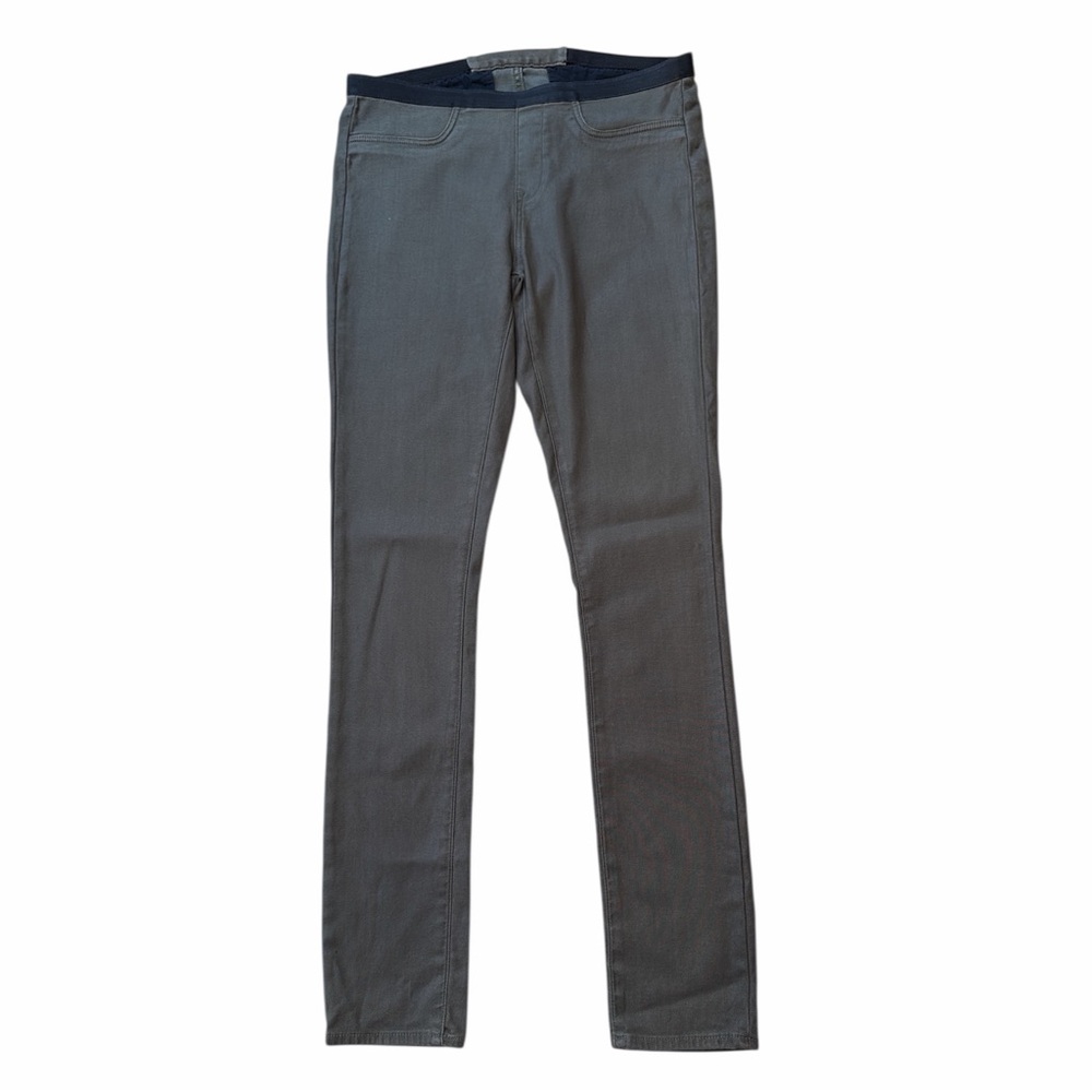 Helmut Lang Green Pull On Skinny Pants